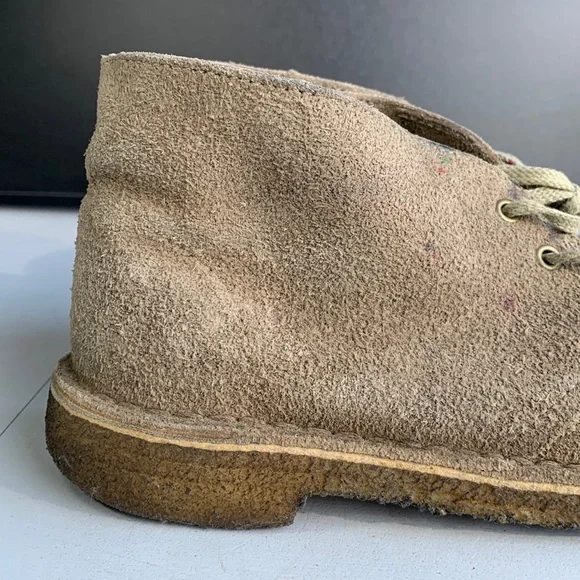 Clarks Originals Desert Boots Women’s Size 6 Sand Suede Casual Chukka Crepe Sole - Picture 3 of 14